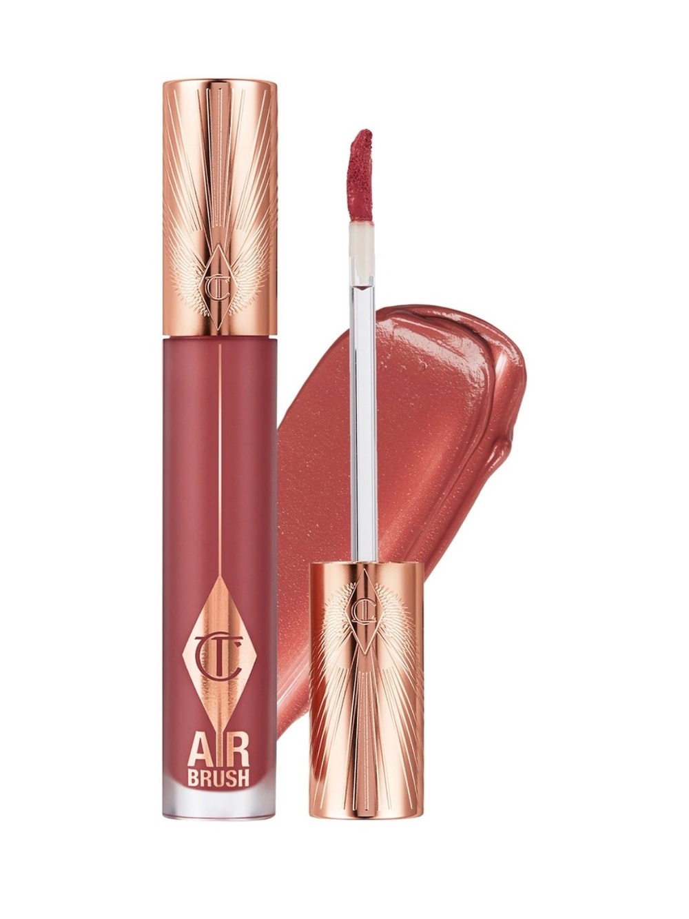 Charlotte Tilbury Airbrush Flawless Matte Liquid Lipstick — Pillow Talk Medium